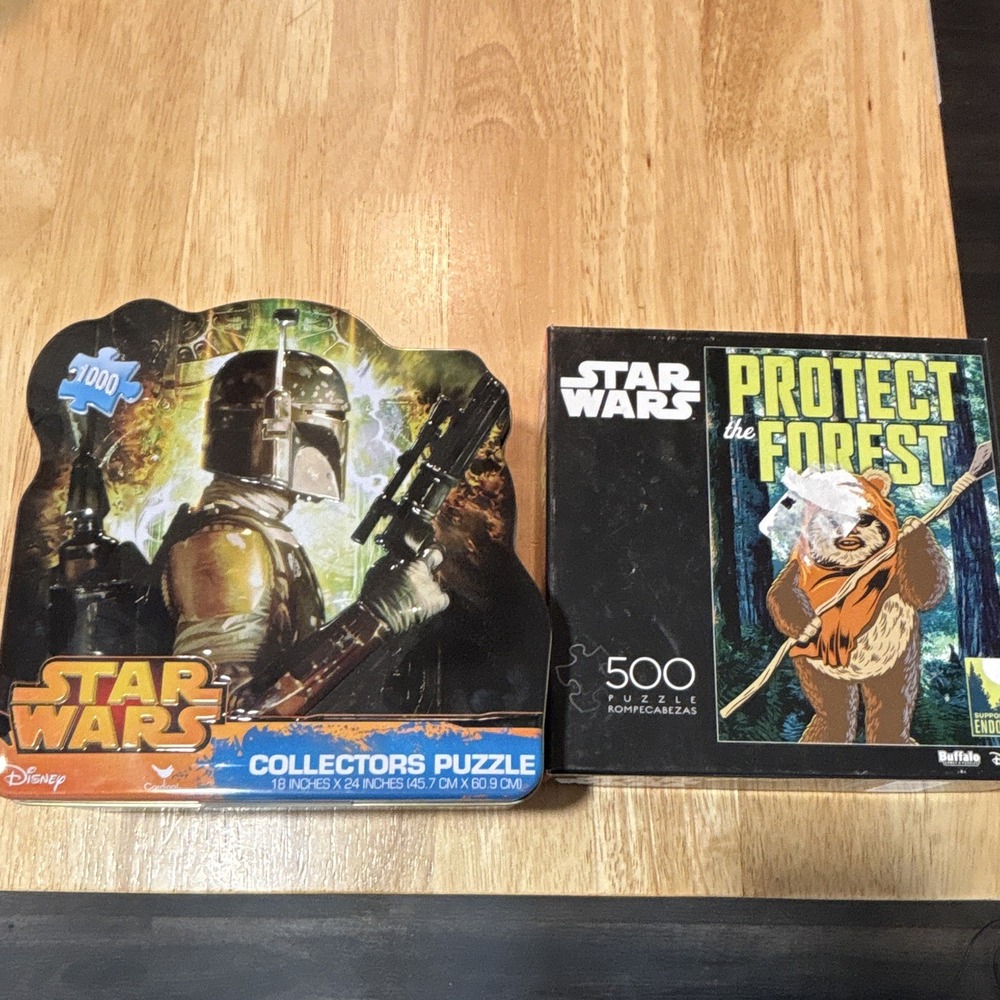 Star Wars Puzzle Pack of 2 Including Collectors Puzzle Tin 500 & 1 000 Pieces